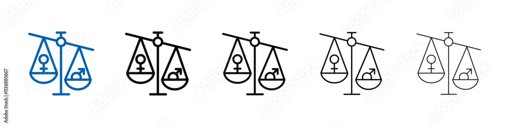 Poster Hormone imbalance icon Outline vector logo for web ui