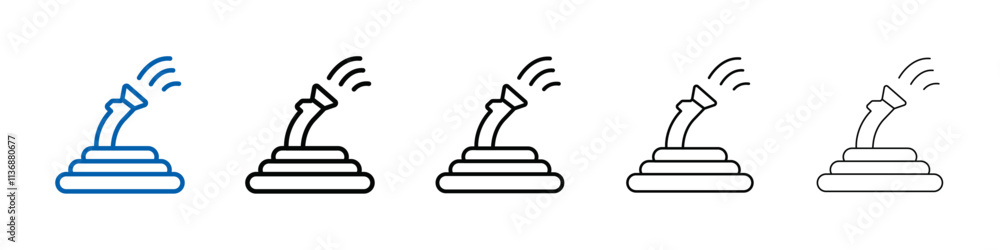Poster Hose icon Outline vector logo for web ui