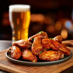 buffalo wings, spicy chicken wings