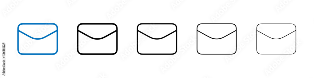 Poster inbox icon Outline vector logo for web ui