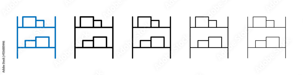 Poster Inventory icon Outline vector logo for web ui