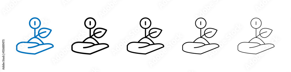 Poster investment icon outline vector logo for web ui