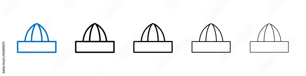 Poster Juicer squeezer icon Outline vector logo for web ui