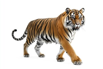 Fototapeta premium Tiger on White Background