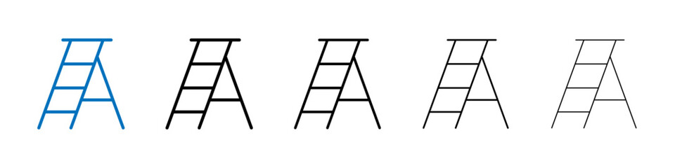 Ladder icon Outline vector logo for web ui