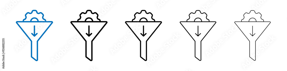 Poster Lead generation icon Outline vector logo for web ui
