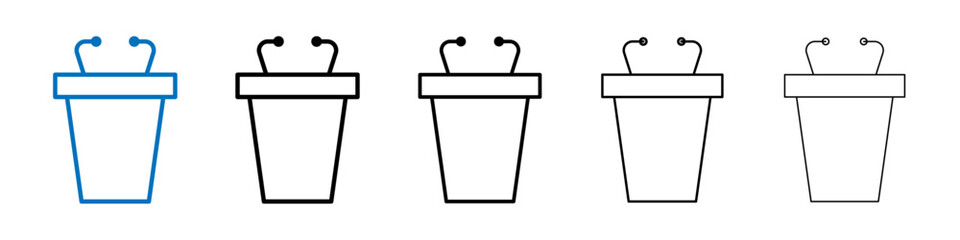 Lectern icon Outline vector logo for web ui