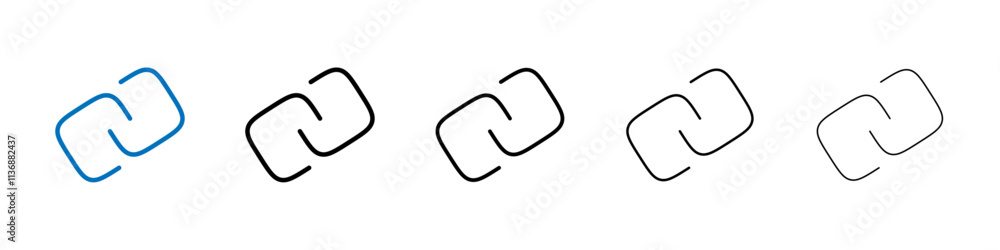 Poster Link icon Outline vector logo for web ui