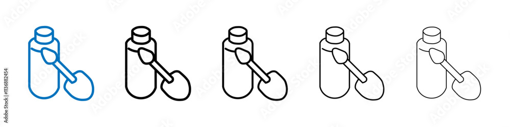Poster lip gloss icon outline vector logo for web ui