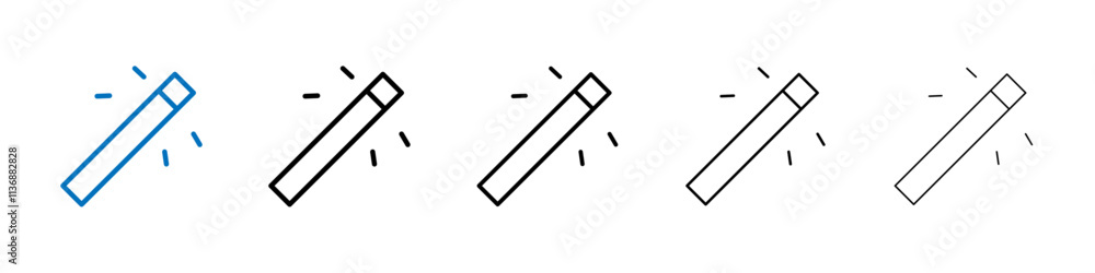 Poster Magic wand icon Outline vector logo for web ui