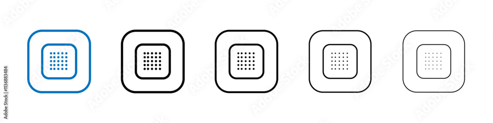Poster medical patch icon outline vector logo for web ui