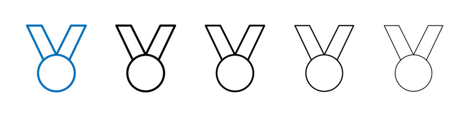 Medal Icon Outline vector logo for web ui
