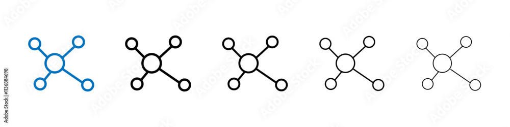 Poster network icon outline vector logo for web ui