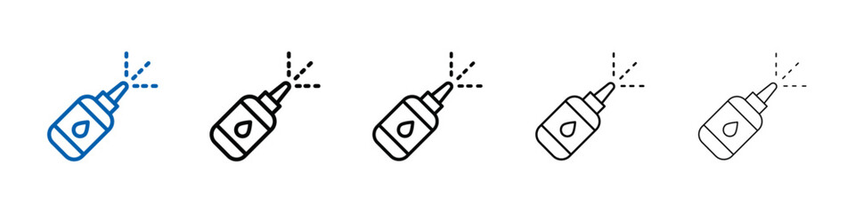 Nasal spray bottle icon Outline vector logo for web ui