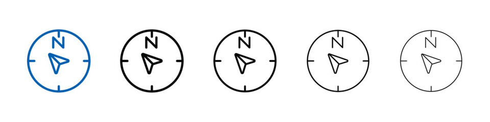 Navigator arrow icon Outline vector logo for web ui