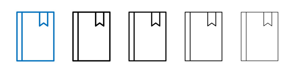Notebook icon Outline vector logo for web ui