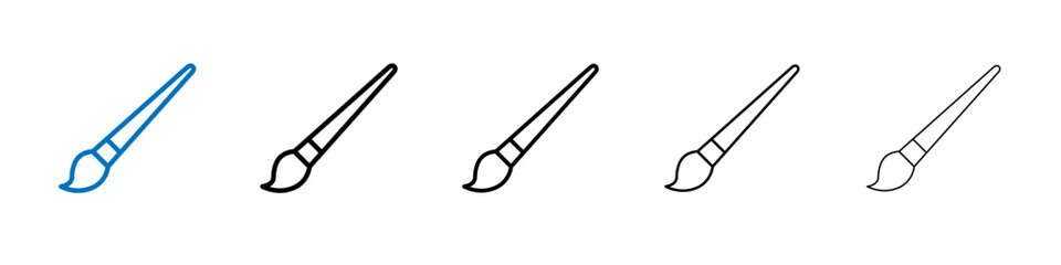Paint brush icon Outline vector logo for web ui