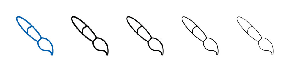 Paint brush icon Outline vector logo for web ui