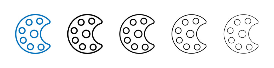 Palette icon Outline vector logo for web ui