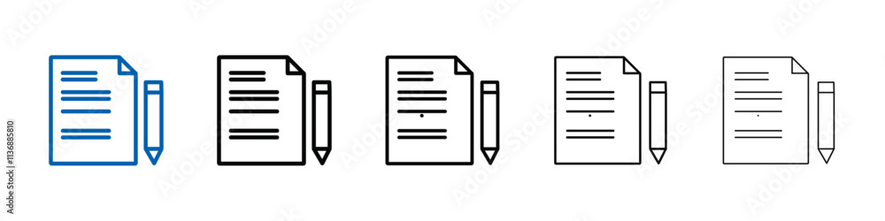 Poster paperwork icon outline vector logo for web ui