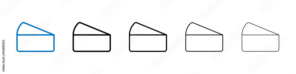 Poster parmesan icon outline vector logo for web ui