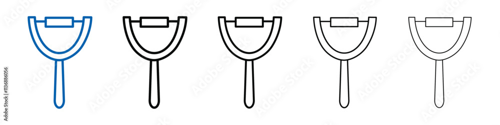 Poster peeler kitchen tool icon outline vector logo for web ui