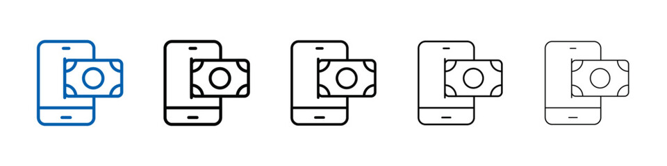 Payment method icon Outline vector logo for web ui