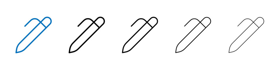 Pen icon Outline vector logo for web ui