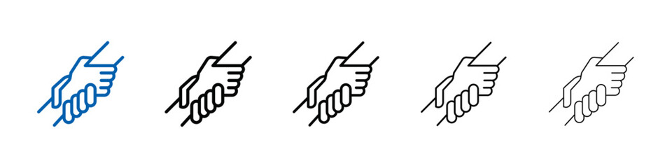 Person help someone icon Outline vector logo for web ui