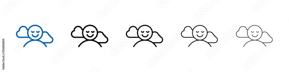 Poster pleasure icon outline vector logo for web ui