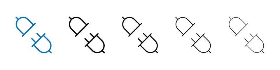 Plugin icon Outline vector logo for web ui