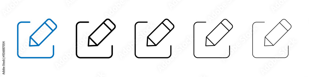 Aufkleber Post icon Outline vector logo for web ui