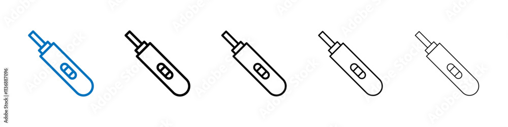 Poster pregnancy test icon outline vector logo for web ui