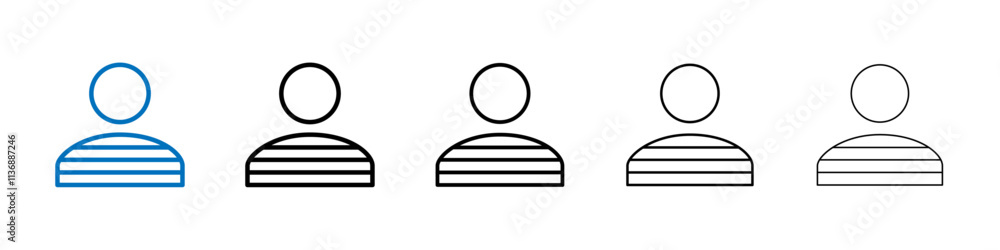 Poster Prisoner icon Outline vector logo for web ui