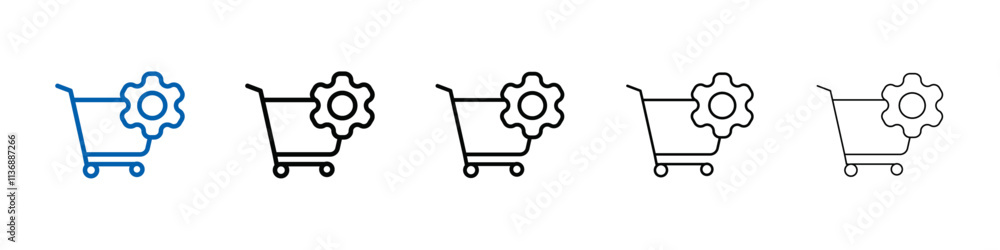 Poster procurement icon outline vector logo for web ui