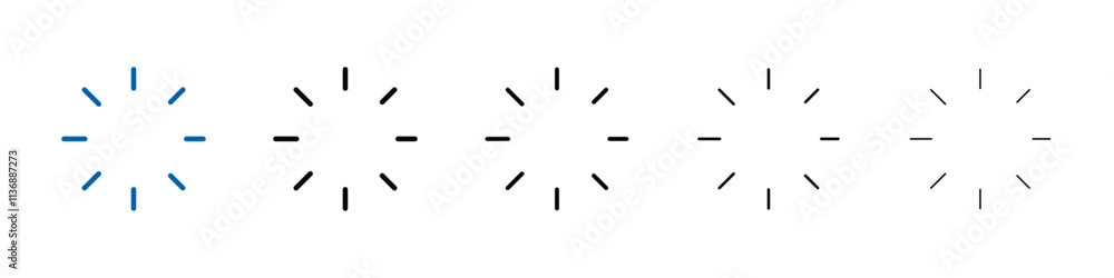Poster processing icon Outline vector logo for web ui