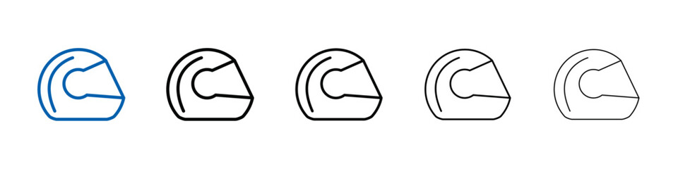 race helmet icon Outline vector logo for web ui