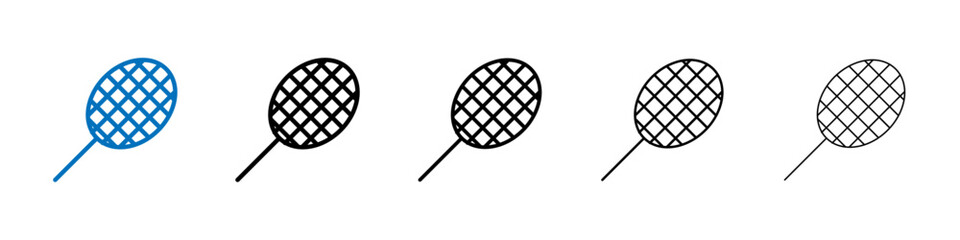 Racket icon Outline vector logo for web ui