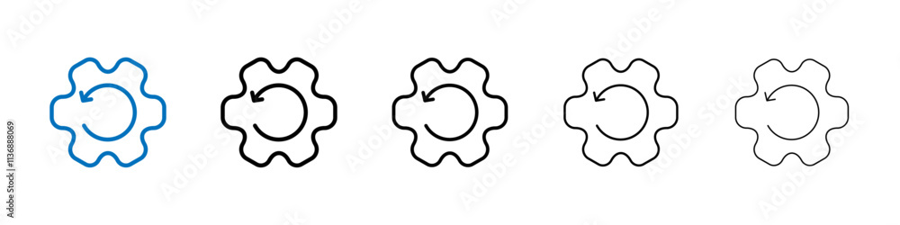 Poster Recovery icon Outline vector logo for web ui