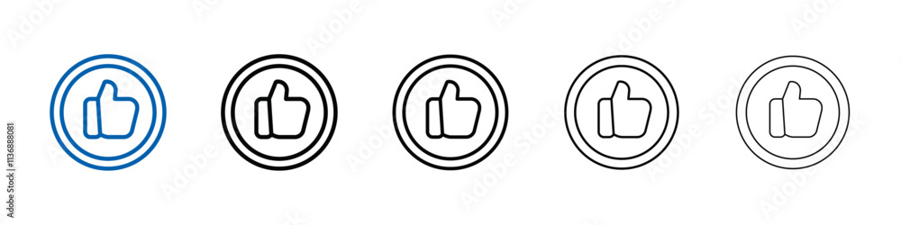 Poster recommend icon outline vector logo for web ui