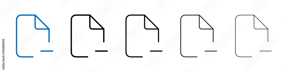 Aufkleber remove file icon outline vector logo for web ui