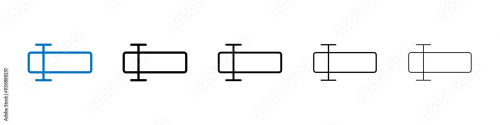 Poster Rename icon Outline vector logo for web ui