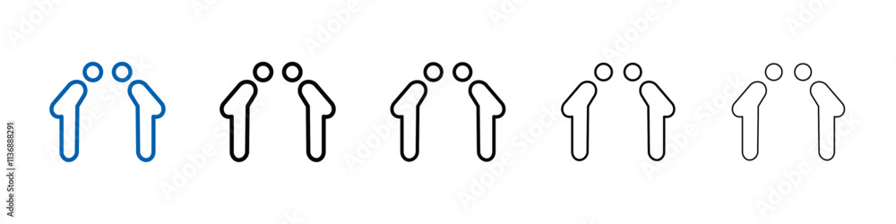 Poster respectfulness icon outline vector logo for web ui