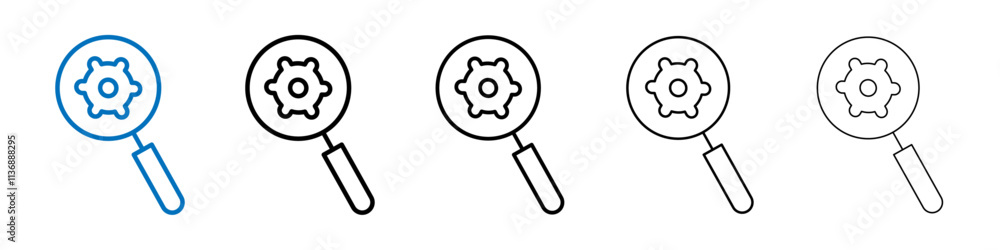 Poster resource icon outline vector logo for web ui