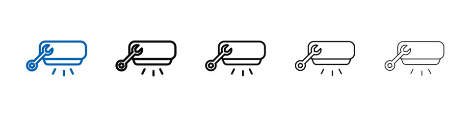 Repair air conditioner icon Outline vector logo for web ui