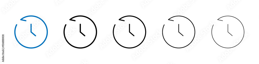 Poster Rewind time icon Outline vector logo for web ui