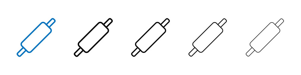 Rolling pin icon Outline vector logo for web ui