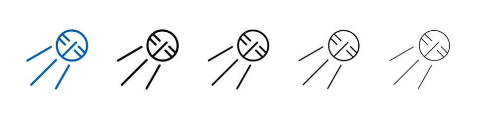 Satellite apparatus icon Outline vector logo for web ui