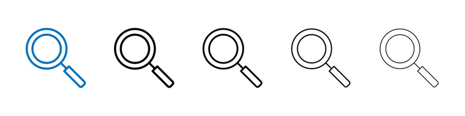 Search icon Outline vector logo for web ui