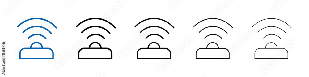 Poster Sensor icon Outline vector logo for web ui